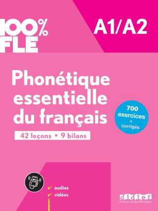 100% FLE - Phonétique essentielle du français A1/A2 - livre + didierfle.app