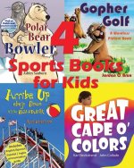 4 Sports Books for Kids: Illustrated for Beginner Readers