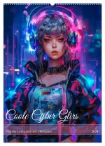 Coole Cyber Glirs (Wandkalender 2024 DIN A2 hoch), CALVENDO Monatskalender