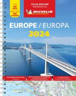 Europe 2024 - Atlas Routier et Touristique (A4-Spirale)