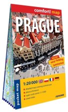 Prague 1/20.000 (carte laminée format poche - plan de ville) - Anglais