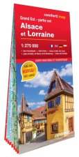 Grand Est   partie est. Alsace et Lorraine 1/275.000 (carte grand format laminée)