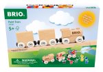 BRIO - 36006 Holzzug zum Anmalen | Individuell gestaltbare DIY-Spielzeugeisenbahn aus Holz für Kinder ab 5 Jahren