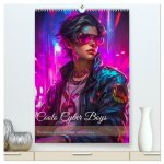 Coole Cyber Boys (hochwertiger Premium Wandkalender 2024 DIN A2 hoch), Kunstdruck in Hochglanz