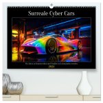 Surreale Cyber Cars (hochwertiger Premium Wandkalender 2024 DIN A2 quer), Kunstdruck in Hochglanz