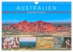 Australien - Rotes Herz im Zentrum (Wandkalender 2024 DIN A4 quer), CALVENDO Monatskalender