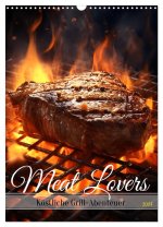 Meat Lovers - Köstliche Grill Abenteuer (Wandkalender 2024 DIN A3 hoch), CALVENDO Monatskalender