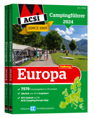 Europa 2024, Campingführer ACSI, 2 Teile