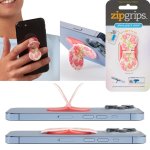 zipgrips Pink Fflowers | 2 in 1 Handy-Griff & Aufsteller | Sicherer Griff | Halter für Smartphones | Perfekte Selfies | Ideal für Videos