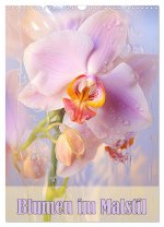Blumen im Malstil (Wandkalender 2024 DIN A3 hoch), CALVENDO Monatskalender