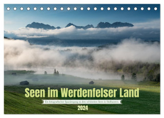 Seen im Werdenfelser Land (Tischkalender 2024 DIN A5 quer), CALVENDO Monatskalender