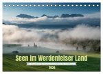 Seen im Werdenfelser Land (Tischkalender 2024 DIN A5 quer), CALVENDO Monatskalender
