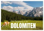 Ein Spaziergang in den Dolomiten (Wandkalender 2024 DIN A2 quer), CALVENDO Monatskalender