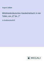 Mittelniederdeutsches Handwörterbuch; In vier Teilen, von ?Q? bis ?T?