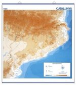 MAPA MURAL MUDO CATALUNYA FISICO-POLITICO