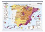 MAPA MURAL ESPAÑA LA INMIGRACION