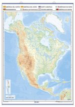 AMERICA DEL NORTE FISICO POLITICO A TODO COLOR
