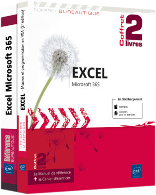 Excel Microsoft 365 - Coffret de 2 livres : Le Manuel de référence + le Cahier d'exercices sur les m