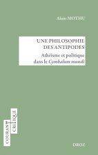 Une philosophie des antipodes