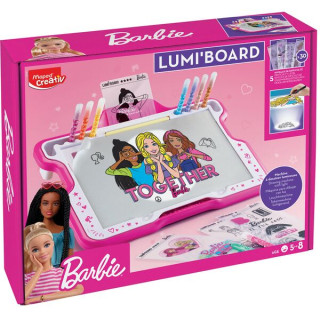 Podďż˝wietlana tablica Lumi Board Barbie Creativ