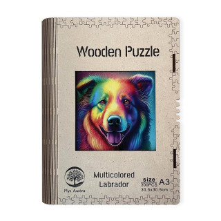 Dřěvěné puzzle - Labrador A3