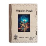 Dřěvěné puzzle - Magické město A4