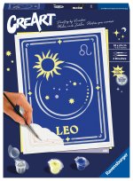 Ravensburger CreArt - Malen nach Zahlen 23743 - Zodiac Sign: Leo, Sternzeichen Löwe - ab 14 Jahren