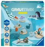 Ravensburger GraviTrax Junior Extension Ice - Erweiterbare Kugelbahn für Kinder, Murmelbahn überwiegend aus nachwachsenden Rohstoffen mit Themenwelten