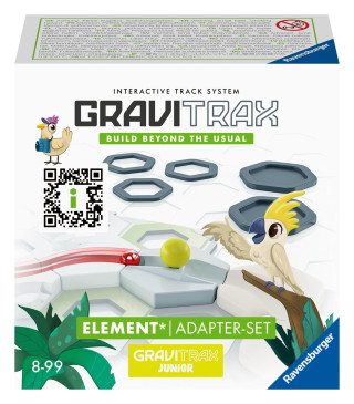 Ravensburger GraviTrax Element Adapter-Set - Erweiterbare Kugelbahn für Kinder, Interaktive Murmelbahn, Lernspielzeug und Konstruktionsspielzeug ab 8