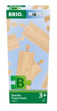 BRIO World - 36099 Schienen Starter Sortiment B | 12-teiliges Holzschienenset für Kinder ab 3 Jahren