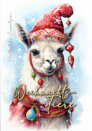Christmas Animals Coloring Book for Adults (Brožovaná)