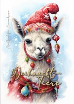 Christmas Animals Coloring Book for Adults