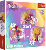 Puzzle Trollové 3 Seznamte se s Trollíky 3v1