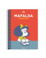 AGENDA 2023 MAFALDA ANILLADA MODULOS ROJA-GRIS