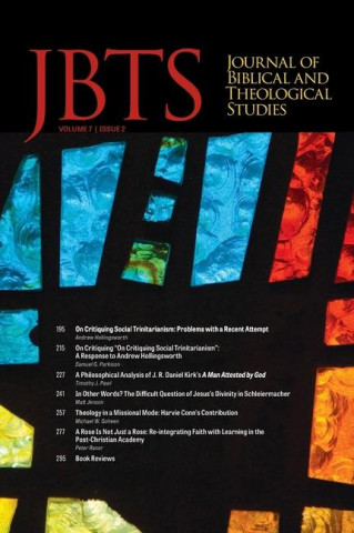 Journal of Biblical and Theological Studies, Issue 7.2