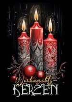 Weihnachtskerzen Malbuch für Erwachsene
