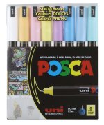 Markery PC-1MR soft colors pastelowe kolory Posca Uni