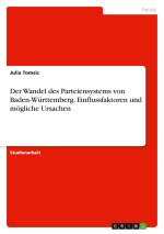 Der Wandel des Parteiensystems von Baden-Württemberg. Einflussfaktoren und mögliche Ursachen
