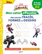 Disney Mon cahier effaçable Spidey Mes premiers tracés, formes et dessins