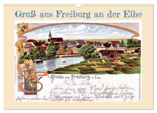 Gruß aus Freiburg an der Elbe (Wandkalender 2024 DIN A3 quer), CALVENDO Monatskalender