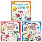 Sag ve Sol Beyin Gelistirme ve Güclendirme Etkinlikleri Seti 3-6 Yas 3 Kitap Takim