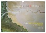 neunziggrad I photoart: das wattenmeer von oben (Wandkalender 2024 DIN A3 quer), CALVENDO Monatskalender