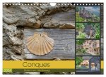 Conques ist eine wichtige Station am französischen Jakobsweg (Wandkalender 2024 DIN A4 quer), CALVENDO Monatskalender