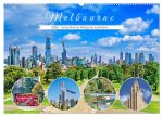 Melbourne - Sympathische Metropole Australiens (Wandkalender 2024 DIN A2 quer), CALVENDO Monatskalender