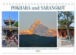 POKHARA und SARANGKOT (Tischkalender 2024 DIN A5 quer), CALVENDO Monatskalender