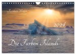 Die Farben Islands (Wandkalender 2024 DIN A4 quer), CALVENDO Monatskalender