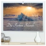 Die Farben Islands (hochwertiger Premium Wandkalender 2024 DIN A2 quer), Kunstdruck in Hochglanz