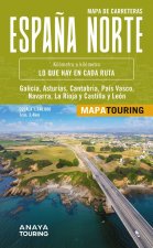 MAPA DE CARRETERAS DE ESPAÑA NORTE 1:340.000 DESPLEGABLE