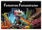 Farbenfrohe Fantasiedrachen (Wandkalender 2024 DIN A4 quer), CALVENDO Monatskalender