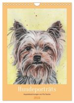 Hundeporträts - Aquarellzeichnungen von Pia Tasche (Wandkalender 2024 DIN A4 hoch), CALVENDO Monatskalender